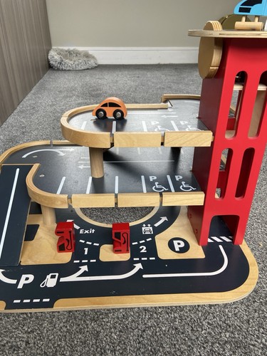 Kids wooden multi story car - kids,