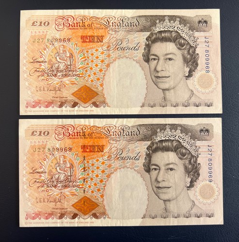 Bank england old ten pound - of,