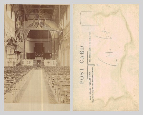 Vintage postcard interior - vintage,