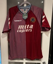 Aston Villa 1988-90 Home Shirt - Medium - Retro Score Draw - 10 Gordon Cowans