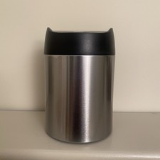 Simplehuman CW1637CB 1.5L Mini Desk Bin - Stainless Steel Kitchen Desk Craft Bin