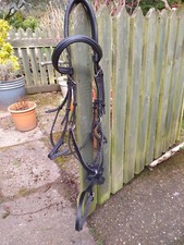 Sabre Cordoba Sensitive Mexican Grackle Snaffle Comfort Bridle - extra full size