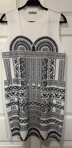 Zara black white geometric - zara,