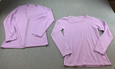 Damart Pearl Trim Tight Knit