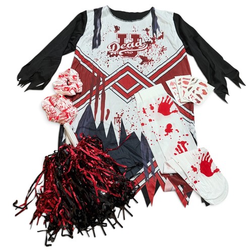 Zombie cheerleader halloween - cheerleader,
