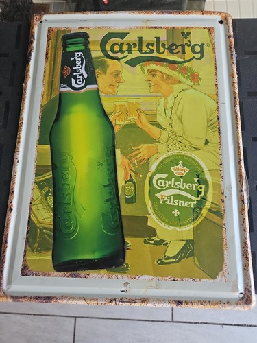 Carlsberg pilsner beer tin - beer,