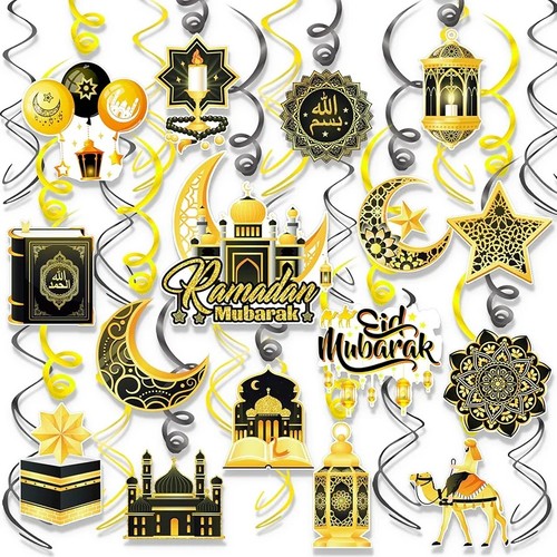 Eid mubarak hanging swirl - eid,