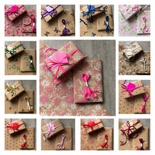 Kraft Wrapping Paper Birthday