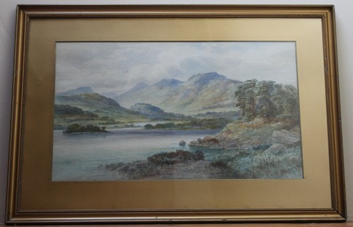 Loch fionn gairloch framed - loch,