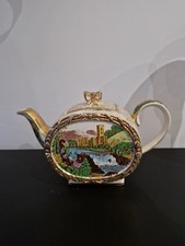 Sadler Barrel Teapot 'The Abbey Falls' Design - Very Rare Picture