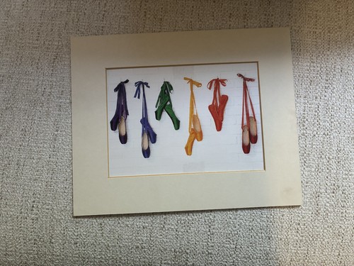 Pointe ballet shoes wall art
