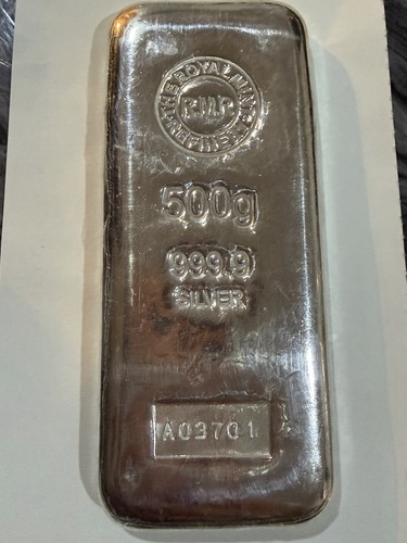 Royal mint silver bullion bar - mint,