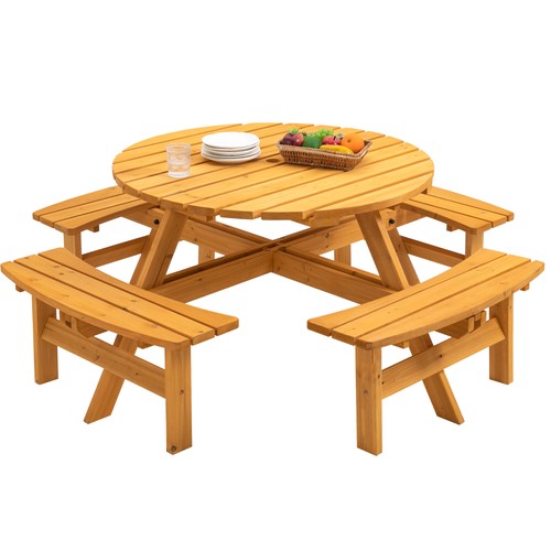 Person wooden picnic table - person,