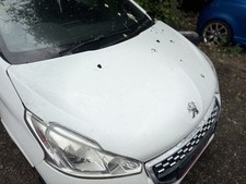 PEUGEOT 208 MK1 FRONT BONNET IN WHITE EWP '12-19