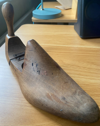 Vintage wooden cobbler shoe - wooden,