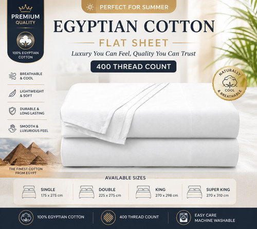 Luxurious flat sheet 400 - sheet,