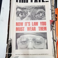 1960-70’s Industrial Art Poster British Safety Council, Artist Stuart Dorman #21