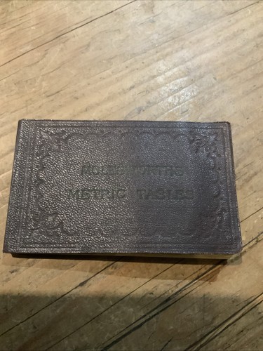 Molesworth metric tables - molesworth’s,
