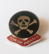 TON UP PIRATES ENAMEL LAPEL
