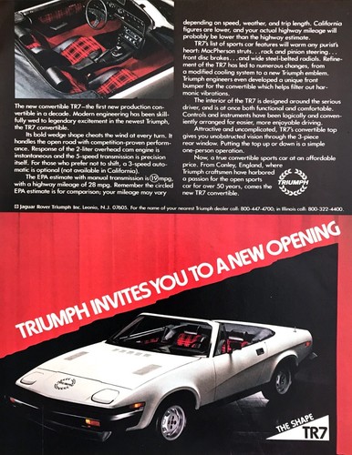 1980 triumph tr7 - triumph,
