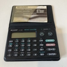 Sharp EL-6061Memo Master 100 Electronic Organizer with Manual