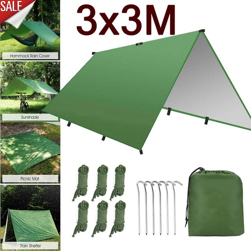 3x3m camping hammock - camping, tarp
