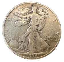 RARE - US - "Walking Liberty" Half Dollar - 1936 LOT: 0211-974