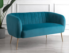 Stylish and elegant Sofa Covered in a soft, vibrant velvet. 2 Seater