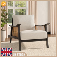 Upholstered Single Sofa Wooden