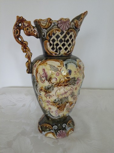 Large antique majolica style - large,