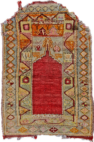 Turkish antique rug handwoven - turkish, rug,