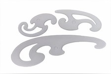 French Curve Set Curved Rulers Drawing Drafting Stencil Templates 3 SET 