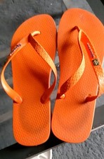 Ipanema Flip Flops Mens Orange  Unisex Size   8.5 roughly 