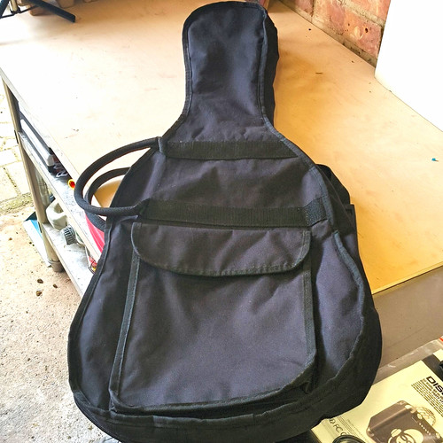 Black nylon padded single - padded,