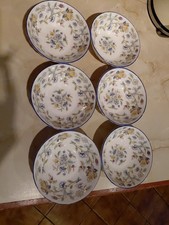 Minton Haddon Hall Blue 6 X