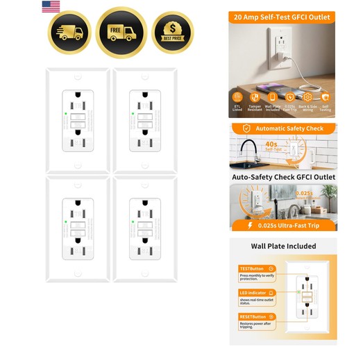 Gfci outlet 15a - gfci,