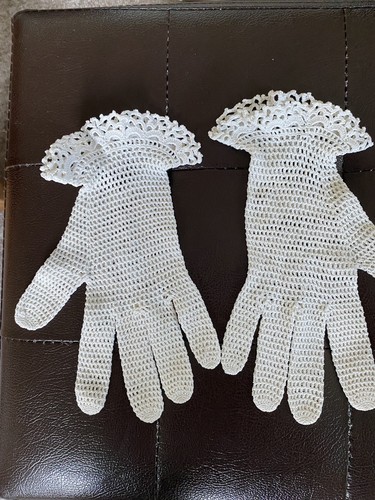 Vintage cream lace crochet - vintage,