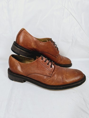Mens derby tan leather smart - mens,