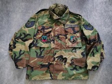 Vintage 1989 U.S. Air Force Woodland Camo Cold Weather Jacket Men's Size Small