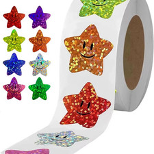 100pcs Multi Coloured Star