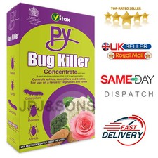 Vitax PY Concentrate Insecticide Aphid/Caterpillar Bug/Insect Killer 250ml