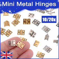 10-50 Pcs Tiny Gold Mini-Small Metal Hinge For House Miniature Cabinet Furniture