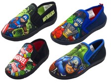 Boys Avengers Slippers Marvel Slip On Hulk ironman Captain America Size 8 - 2