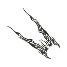 1 Pair Car Body Side Sticker Racing Stripes Flame Graphics Vinyl Decals DIY Trim