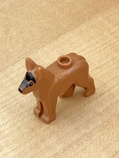Lego mini figure accessory Pet /Dog  92586pb01 Alsatian / German Shepherd. 