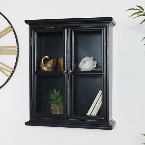 Rustic black glass - black,