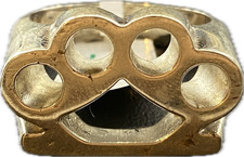 925 Sterling Silver Knuckle Duster Ring — Bold Statement Power Design | New.