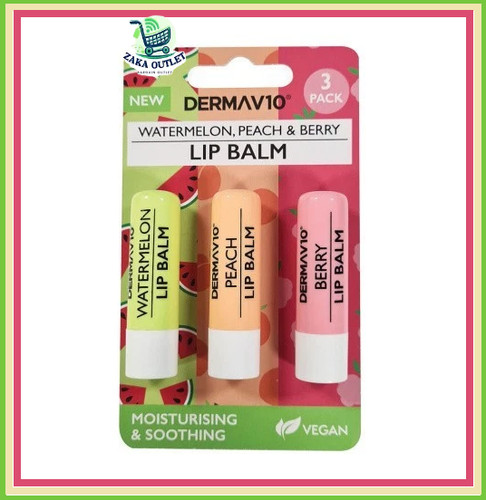 Dermav10 lip balm - balm, trio
