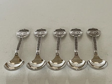 SET OF 5 SILVER PLATED 1937