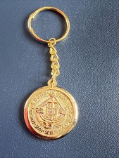 Medieval Copy Of a Gold Angel Coin. Made Up To Be A Key Ring! Metal not plastic 